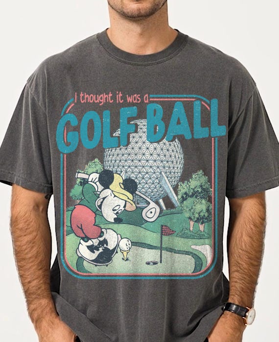 Vintage Retro Epcot Center shirt, I Thought It Was A Golf Ball Mickey Epcot Family Matching Shirts, Funny Disney Mens Womens Shirt
