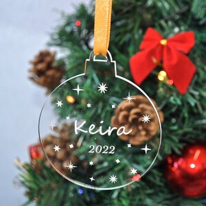 Acrylic &#39;First Christmas&#39; Decoration