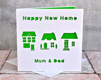 New Home personalised laser cut card