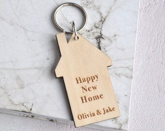 Personalised First Home Keyring Personalized Housewarming Gift for a ...