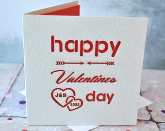 Personalised Laser Cut Valentines Card