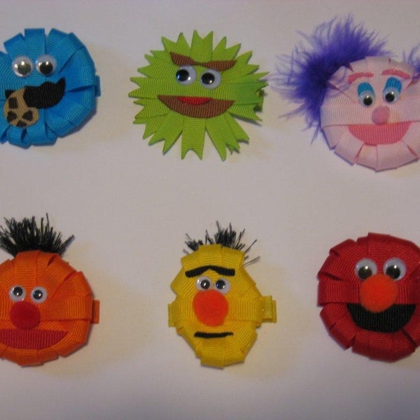 FREE Shipping on 2nd item...Sesame Street Look-a-Like Clippies