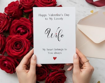 Valentine's Day Card for Wife, New Mom Gift (Printable Card)