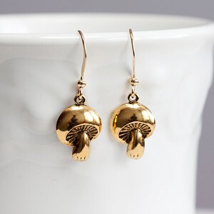 Tiny Mushroom Earrings E042 image 4