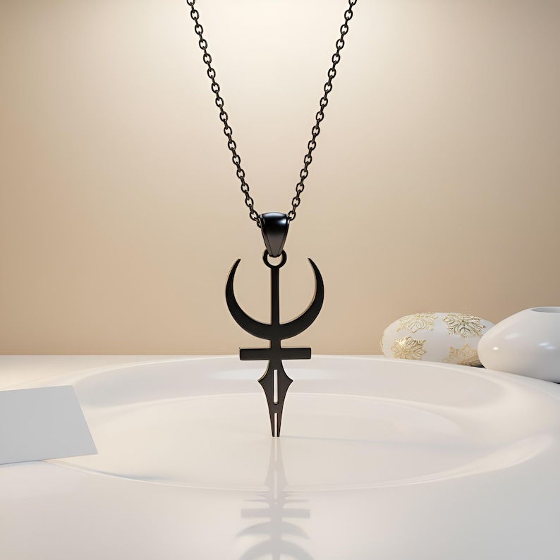 Feminine Energy Necklace | 925 Silver Jewelry | Sacred Symbol Pendant | Meaningful Gift for Women bild 6
