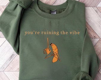 Marcus The Worm Shirt, You're Ruining The Vibe Marcus The Worm Meme Shirt, Marcus The Worm Merch, Funny Meme Shirts, Brain Rot Shirts, Gifts