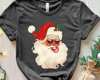 Santa Bubble Gum Christmas Sweatshirt,Christmas Santa Sweatshirt, Funny Christmas Gifts,Xmas Bubble Gum Shirt,Santa Claus Christmas Sweater