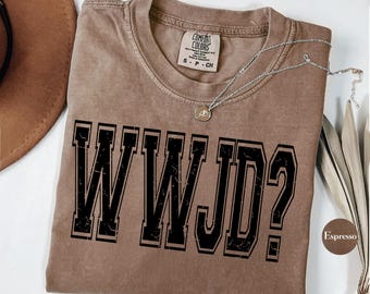 Comfort Colors WWJD T-Shirt, Christian Apparel