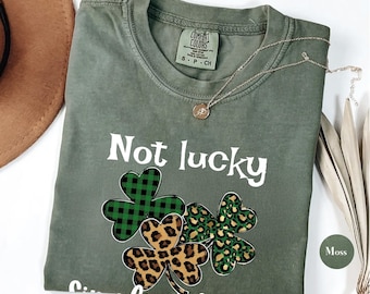 Comfort Colors® St Patrick’s Day Not Lucky Just Blessed Shirt, St Patrick’s Day Shirt, St Patrick’s Day Gift, Lucky Blessed Shirt