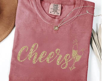 Cheers Party shirt, Comfort Colors® Cheers New Years Shirt, Happy New Year Sweatshirt, Hello 2026 New Years Eve Shirt, GoodBye 2025