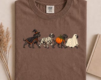 Comfort Colors Cane Corso Halloween Parade Shirt, Cute Spooky Dog Costume Tee, Fall Pet Apparel, Trick Or Treat Dog Mom Gift