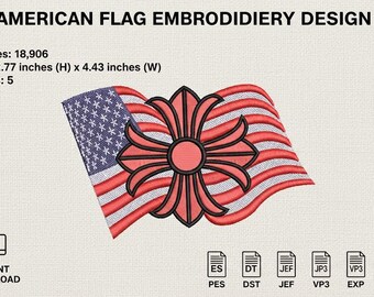 Toppa Bandiera USA Ricamata Con Applique Palme - Da Stirare O Cucire, Athena Brands - Foto 2