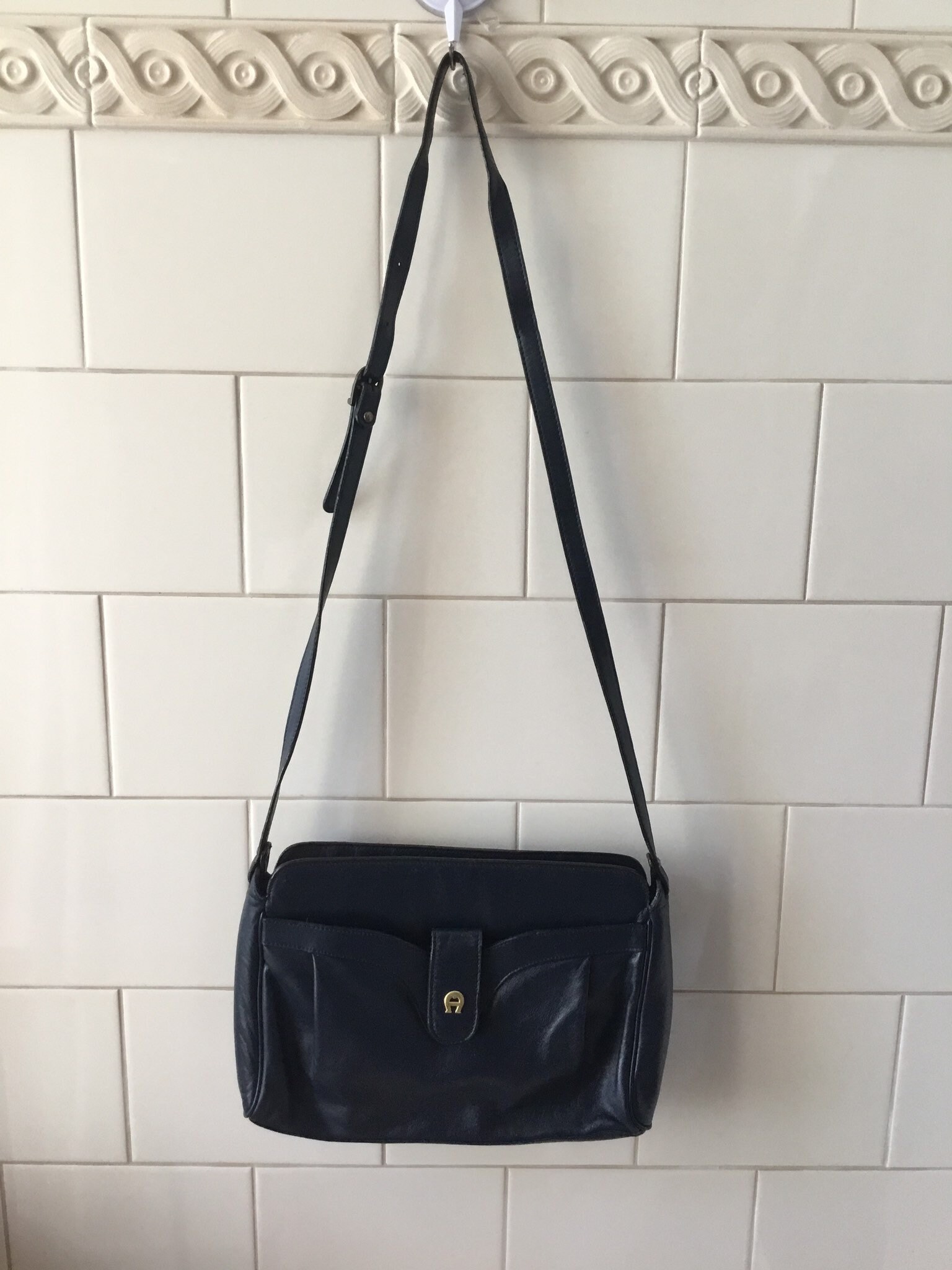 Navy purse bag uk Clearance