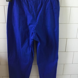 Chaus Sport Vintage Deadstock 1990's Womens blauwe katoenen broek maat 16 afbeelding 4
