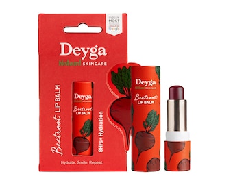 Deyga Beetroot Lip Balm Stick – Natural Tint, 8-Hr Moisture