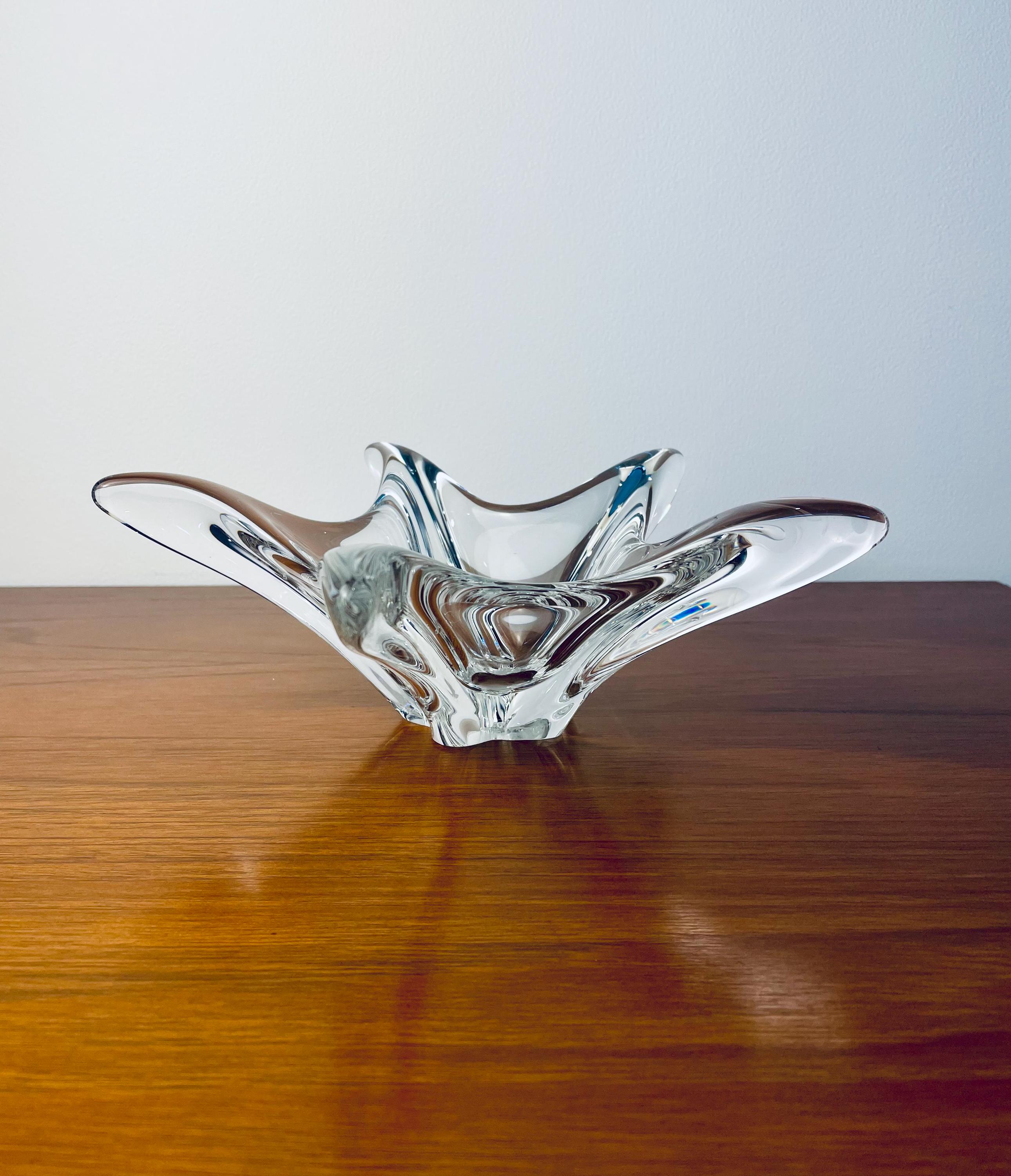 Daum, France Crystal Centerpiece Bowl - Etsy