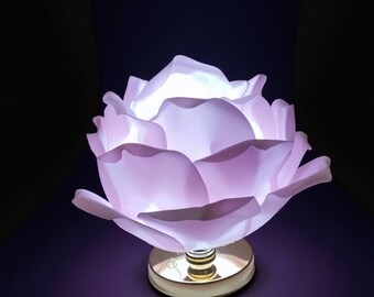 Handmade Lotus Flower Lamp – Romantic Bedroom Night Light