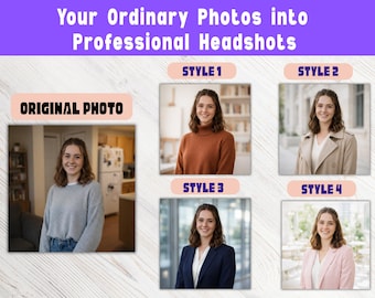 Benutzerdefinierte professionelle Kopfbild | Linkedin Business Portrait (Digitale Datei)