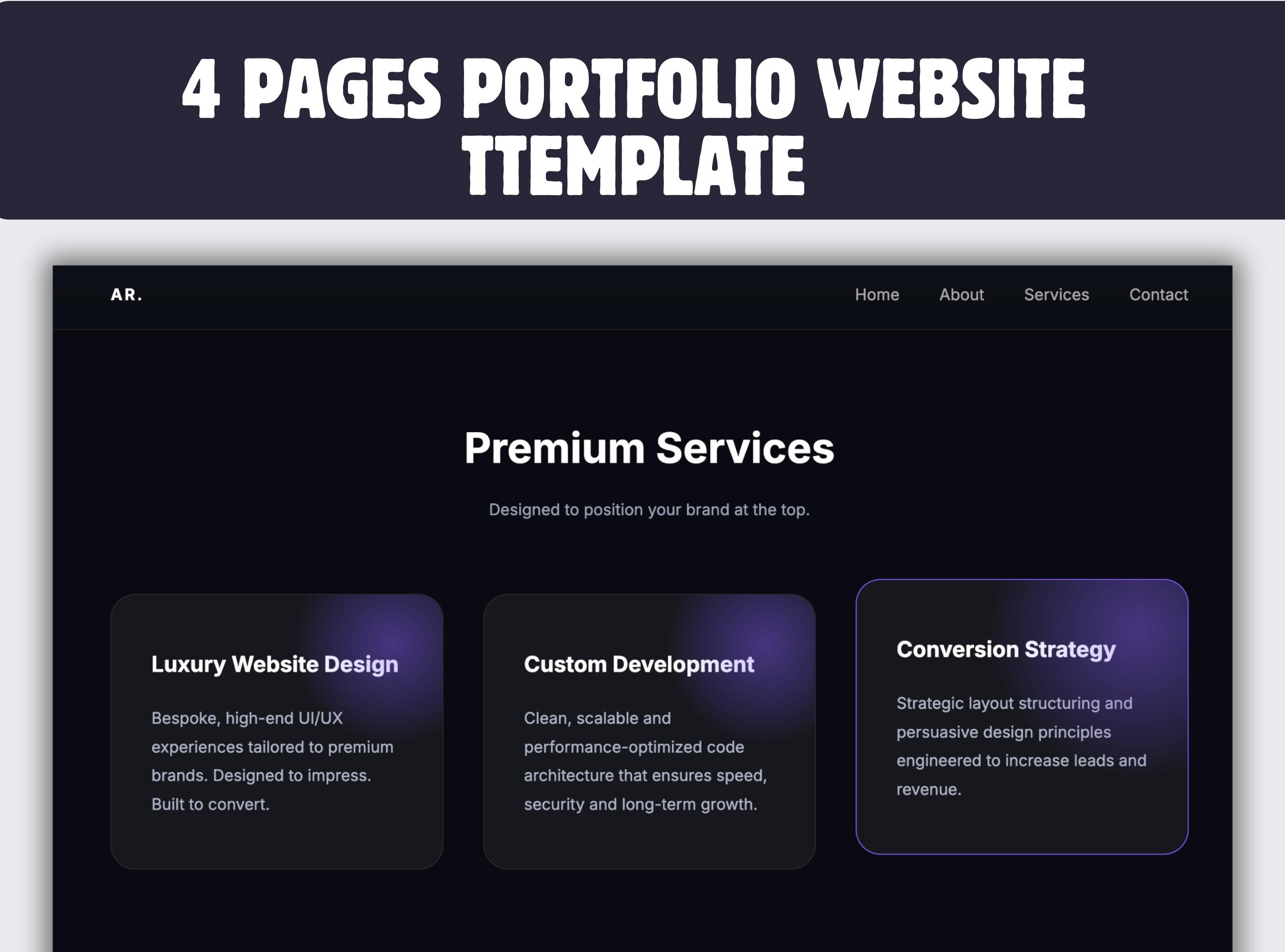 Editable Portfolio Website Template for Freelancers | HTML CSS Landing ...