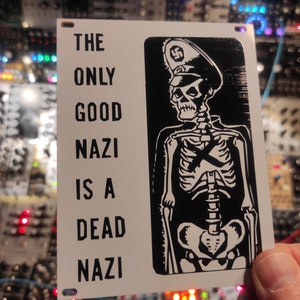 Eurorack Blank: Anti-fascist Skeleton Art - 20hp