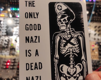 Eurorack Blank: Anti-fascist Skeleton Art - 20hp