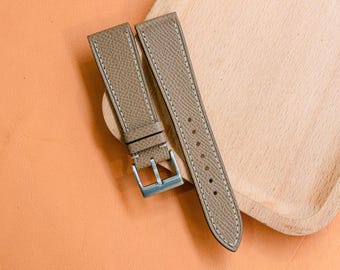 Handgjort Epsom-läder Vilka armbandsstorlekar 24 mm 23 mm 22 mm 21 mm 20 mm 19 mm 18 mm