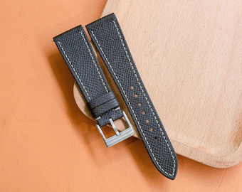 Handgjort Epsom-läder Vilka armbandsstorlekar 24 mm 23 mm 22 mm 21 mm 20 mm 19 mm 18 mm