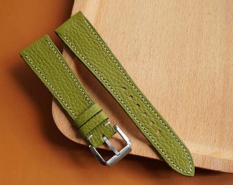 Mill läderarmband, anpassningsbara armbandsstorlekar 24 mm, 22 mm, 21 mm, 20 mm, 19 mm, 18 mm, 16 mm