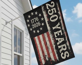 250 jaar patriottische vlag VS – noodlijdend Amerikaans buitendecor