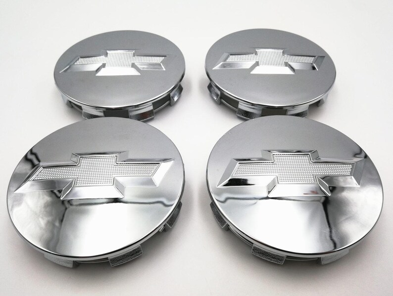 4PCS Black Silver Wheel Center Hubcaps For Silverado Suburban