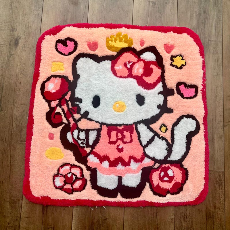 Hello Kittys Rug - Etsy