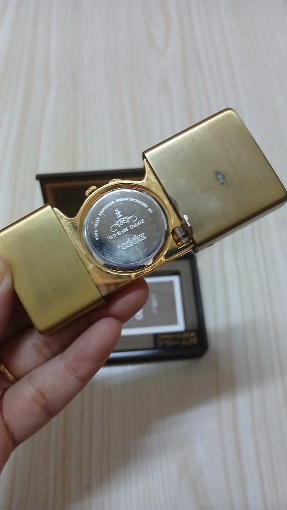 Zippo Nice Pocket Watch Brass Unused Japan Market 1995 - Etsy