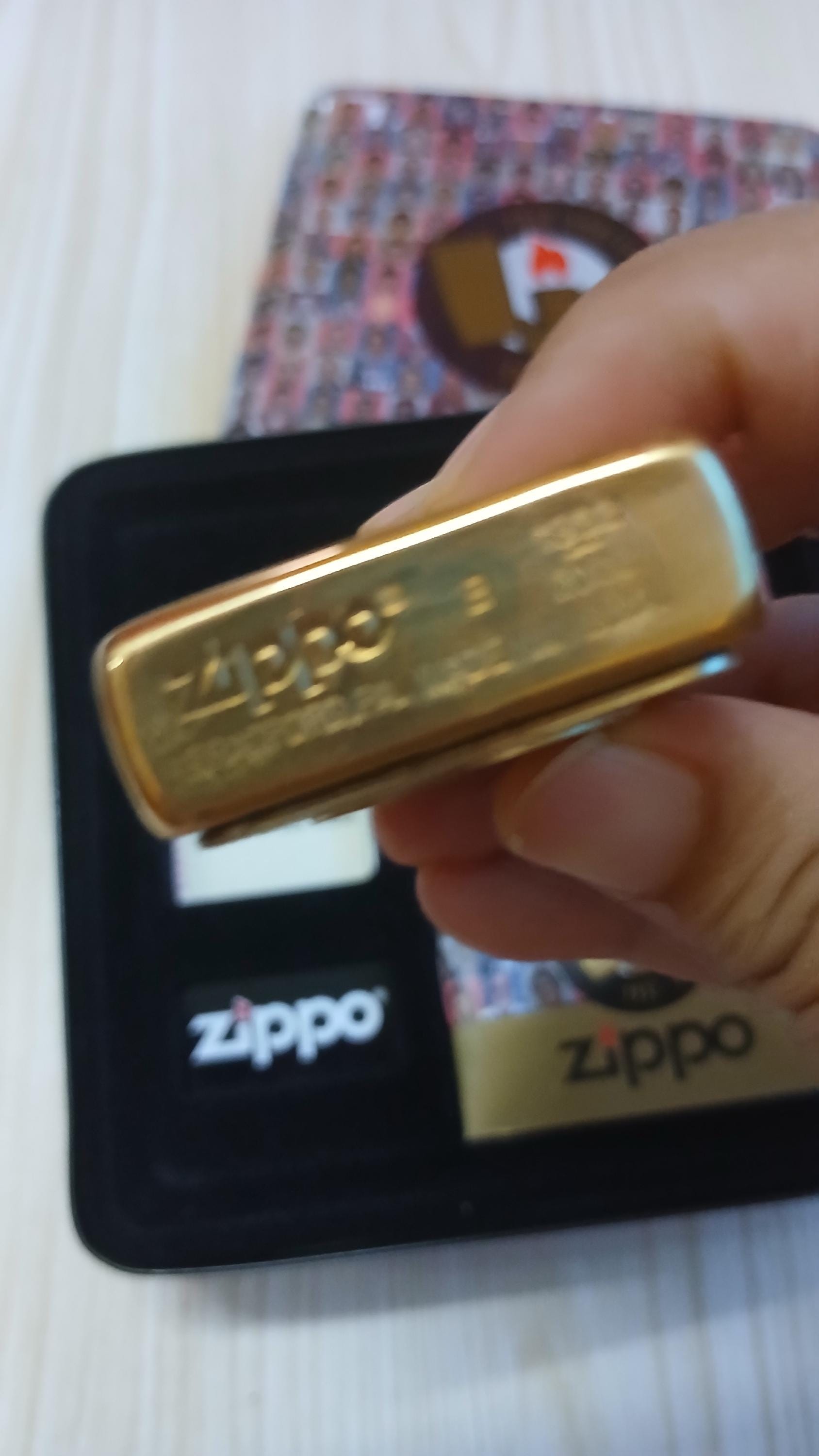 Zippo Nice 70th Anniversary Brass 1932-2002 Unused With Original
