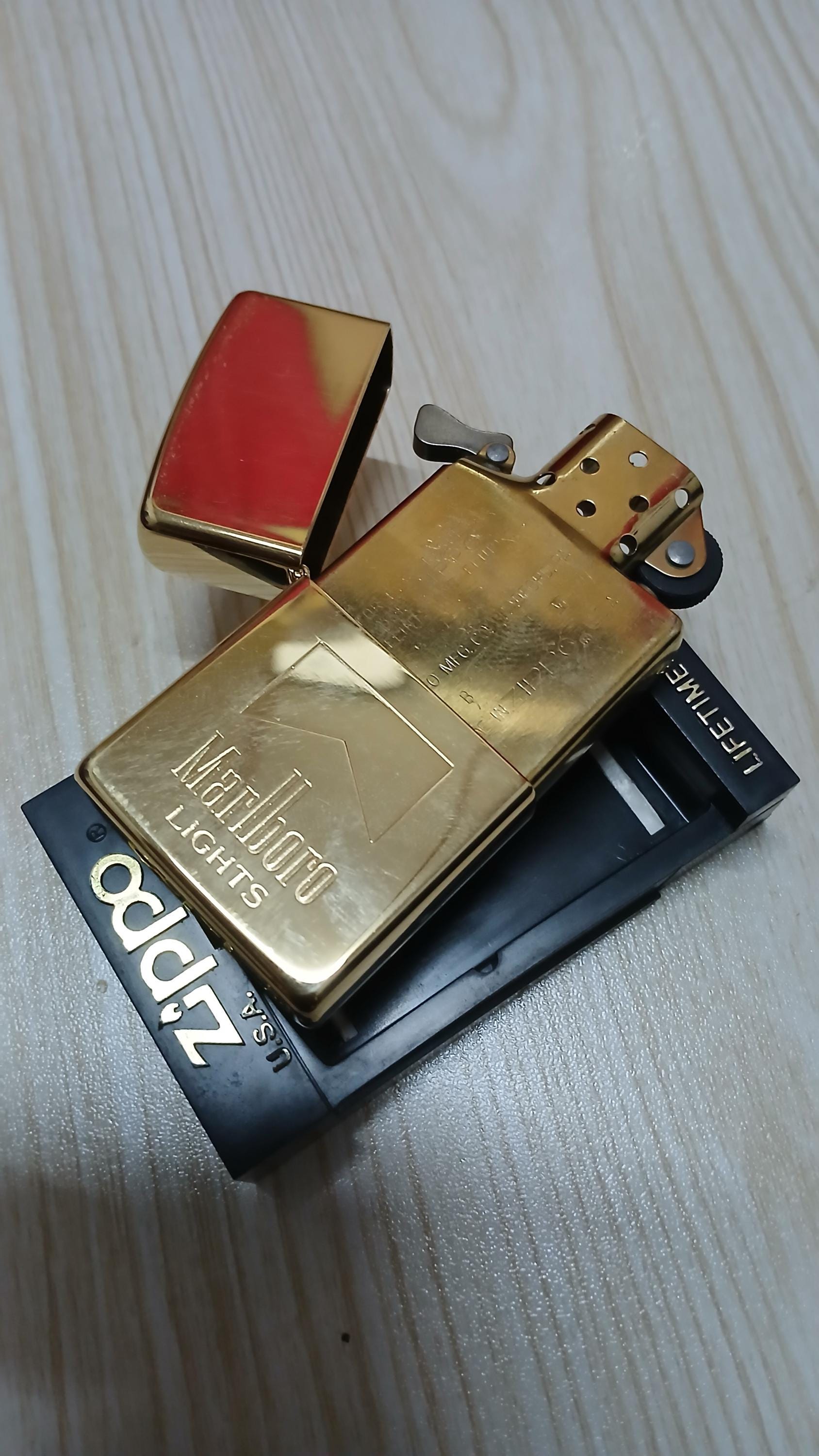 未使用 Marlboro Zippo Brass Case マルボロ ブラス ジッポー 1997年