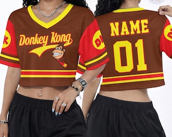 Camiseta de fútbol personalizada de Super Mario Donkey Kong, camiseta de fútbol del universo épico, camiseta de Super Mario, camiseta grupal de Disneyland