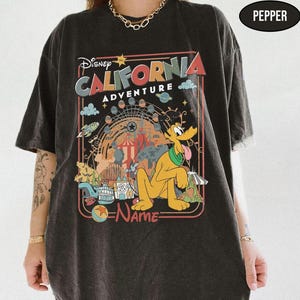 Retro Personalized Disneyland California Adventure Shirt, Mickey & Friends Princess Baymax Toy Story Tee, Family Trip Group Matching Shirts image 6