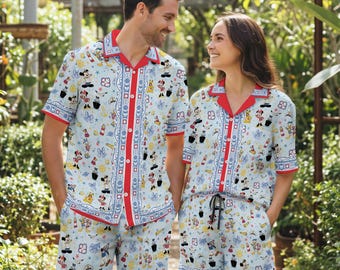Coquette Bows Disneyland Hawaiian Shirt, Mickey Mouse Palm Trees Hawaiian Shirt, Disneyland Family Trip Hawaiian Shirt,Mickey Hawaiian Shirt