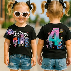 Disneyland Zootopia Birthday Shirt, Custom Birthday Tshirt, Zootopia Family Matching Birthday Party Shirt, Birthday Boy Girl Tee image 5