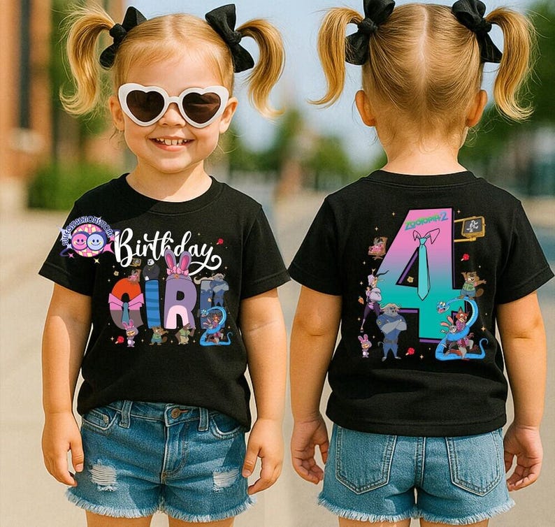 Disneyland Zootopia Birthday Shirt, Custom Birthday Tshirt, Zootopia Family Matching Birthday Party Shirt, Birthday Boy Girl Tee image 5