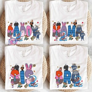 Disneyland Zootopia Birthday Shirt, Custom Birthday Tshirt, Zootopia Family Matching Birthday Party Shirt, Birthday Boy Girl Tee image 2