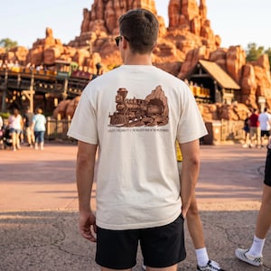 Big Thunder Mountain Shirt, Vintage Comfort Colors Frontierland Grafik-T-Shirt, Wildest Ride In The Wilderness Railroad Mining Co T-Shirt