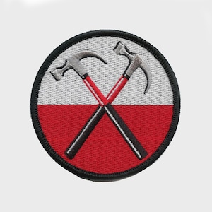 Psychedelic Wall Hammers Embroidered Patch | Retro Rock Opera Badge