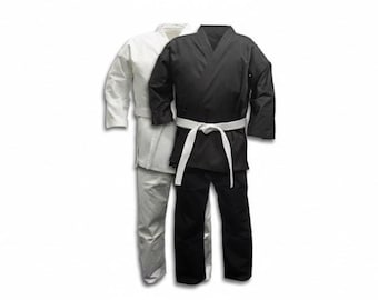 Kids & Adults Karate Uniform Lightweight Martial Arts Uniform with Free Belt