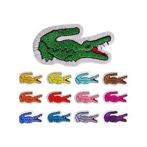 Embroidered Alligator Patch, Iron On Sew On Applique