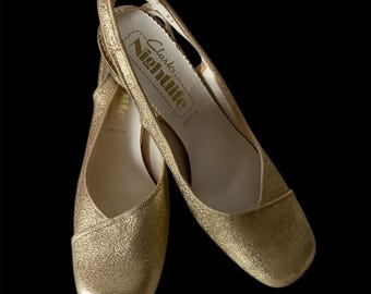 Vintage gold Clark’s shoes
