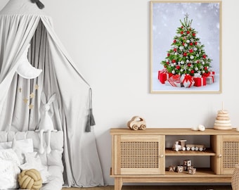 Christmas Tree Art Print | Festive Holiday Wall Decor (Digital Download)