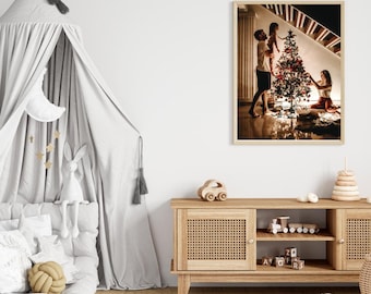 Festive Christmas Tree Wall Art | Holiday Home Decor (Digital Print)