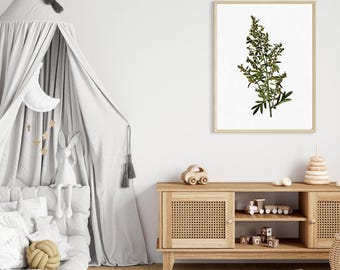 Botanical Herbal Illustration Art Print | Nature Inspired Decor (Digital Download)