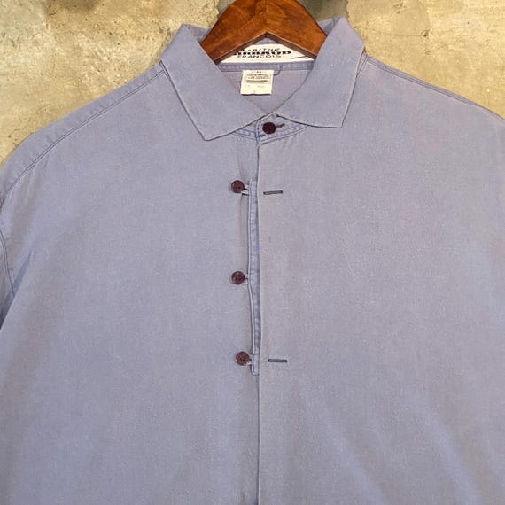 Marithé + François Girbaud, Vintage 90s Marithe Francois Girbaud Loop Button Archive Rayon Shirt Size L