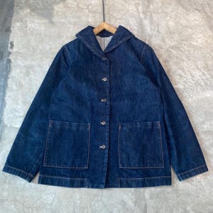 Vintage 40s Reproduction  U.S Navy Shawl Collar Inspired Denim Jacket